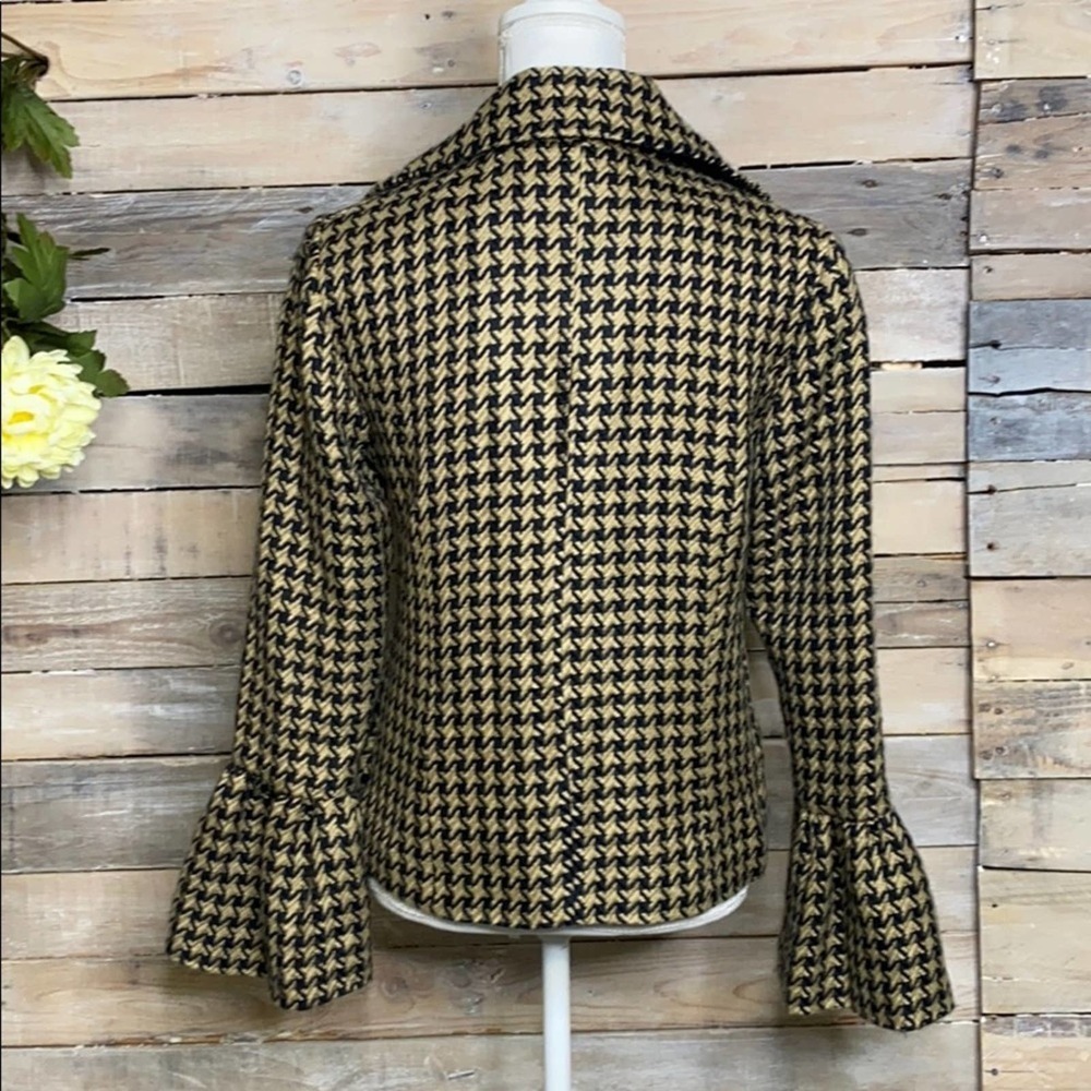 MAESTRO Houndstooth Bell Sleeve Blazer - Picture 5 of 11